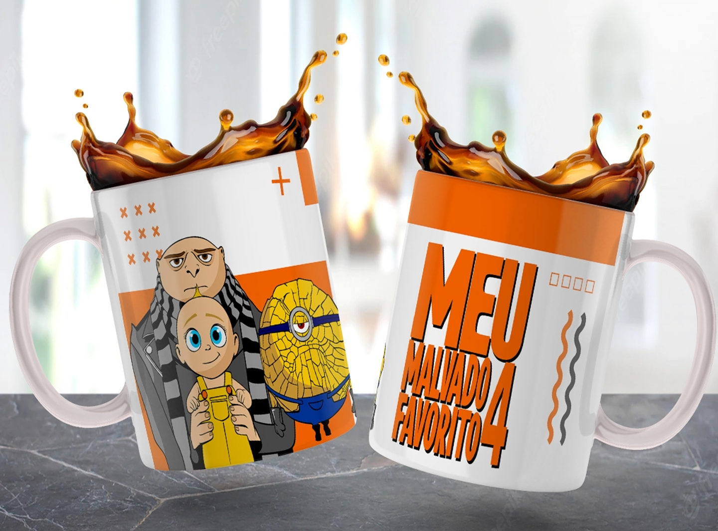 6 Artes para Caneca Meu Malvado Favorito Arquivo em Jpg  3