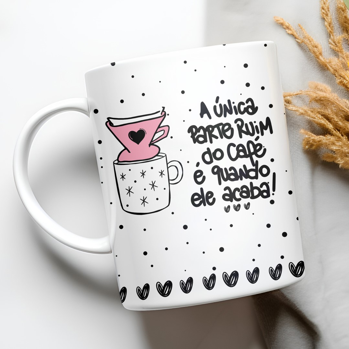 5 Artes para Caneca Frases Café Arquivo Editável 1