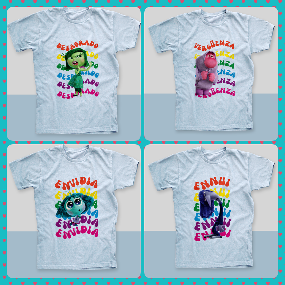 11 Artes para Camisa Divertidamente Arquivo em Png  2