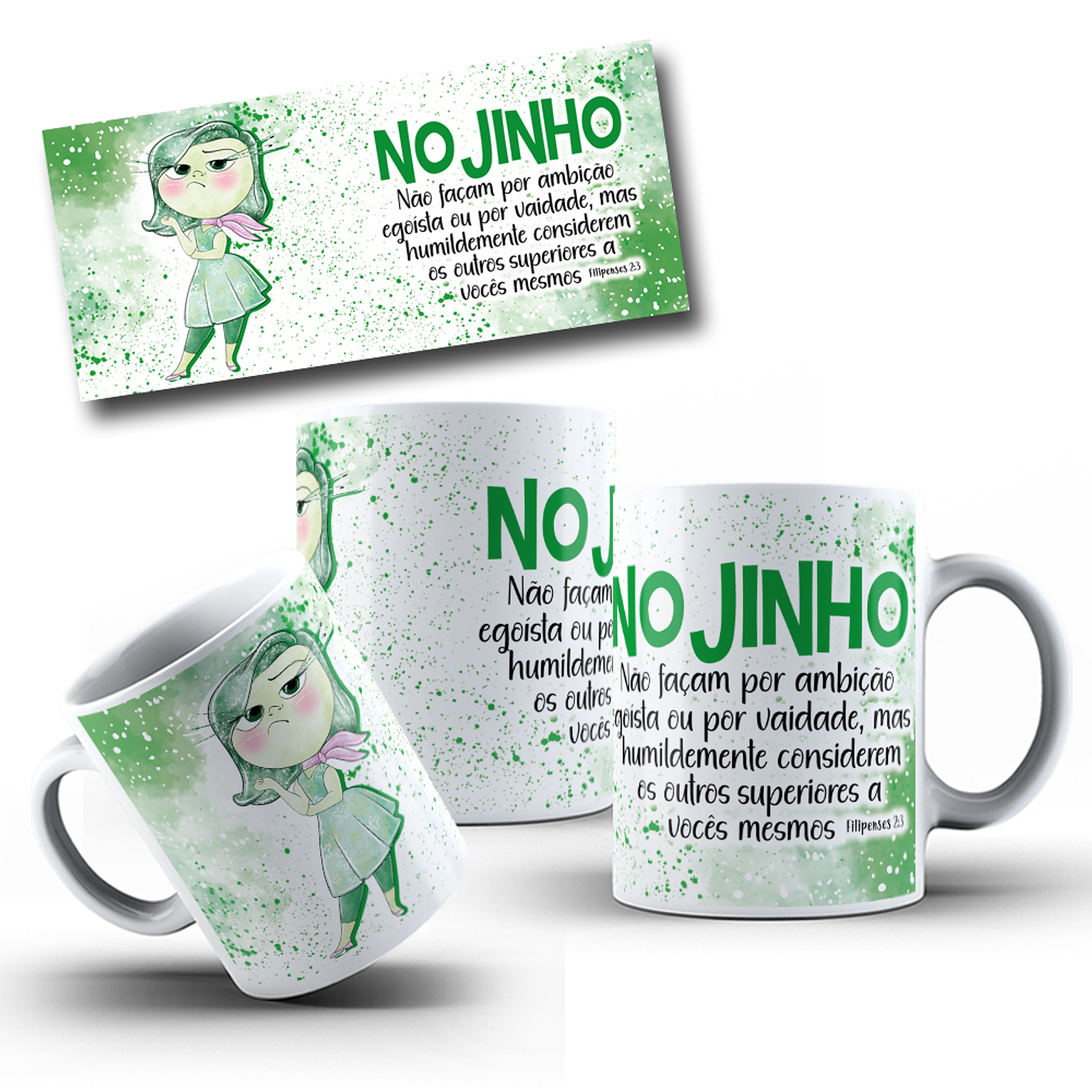 10 Artes para Caneca Divertidamente Biblicamente Arquivo em Png  4
