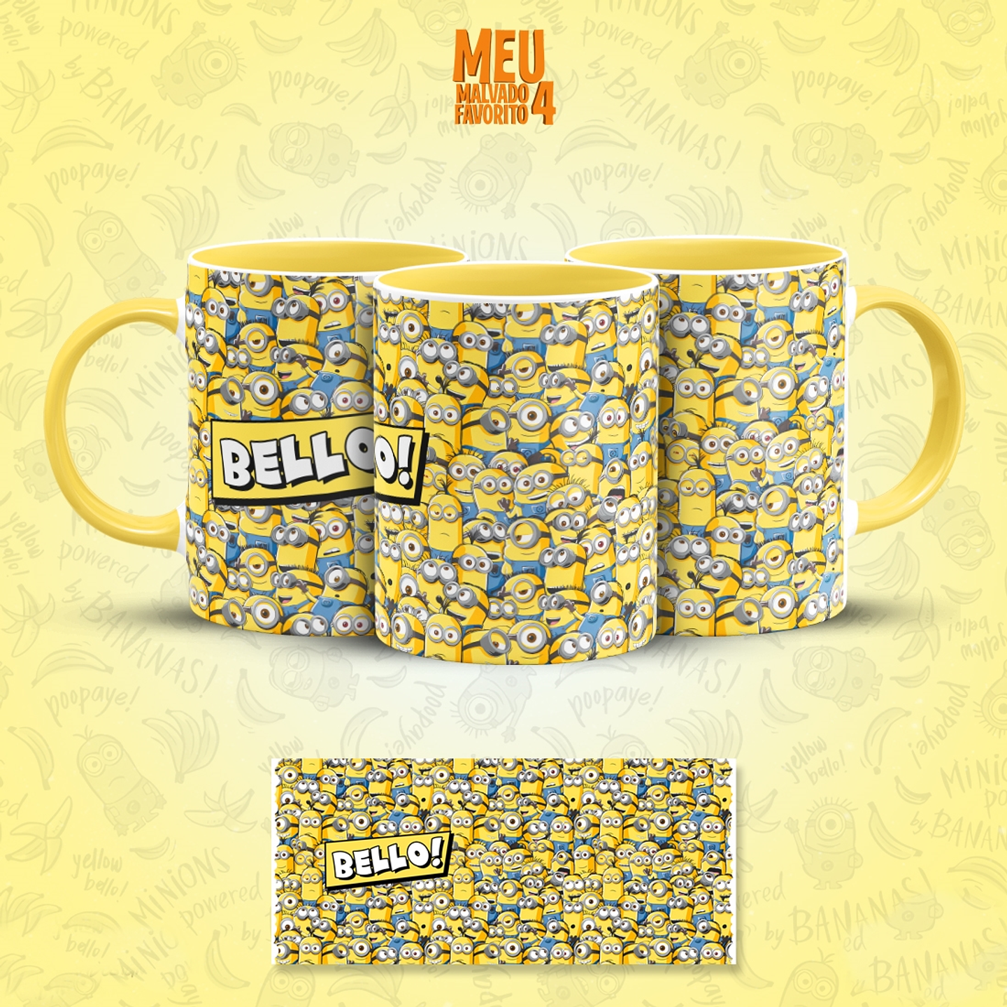 20 Artes para Caneca Meu Malvado Favorito Minions 4 Arquivos em Jpg 14