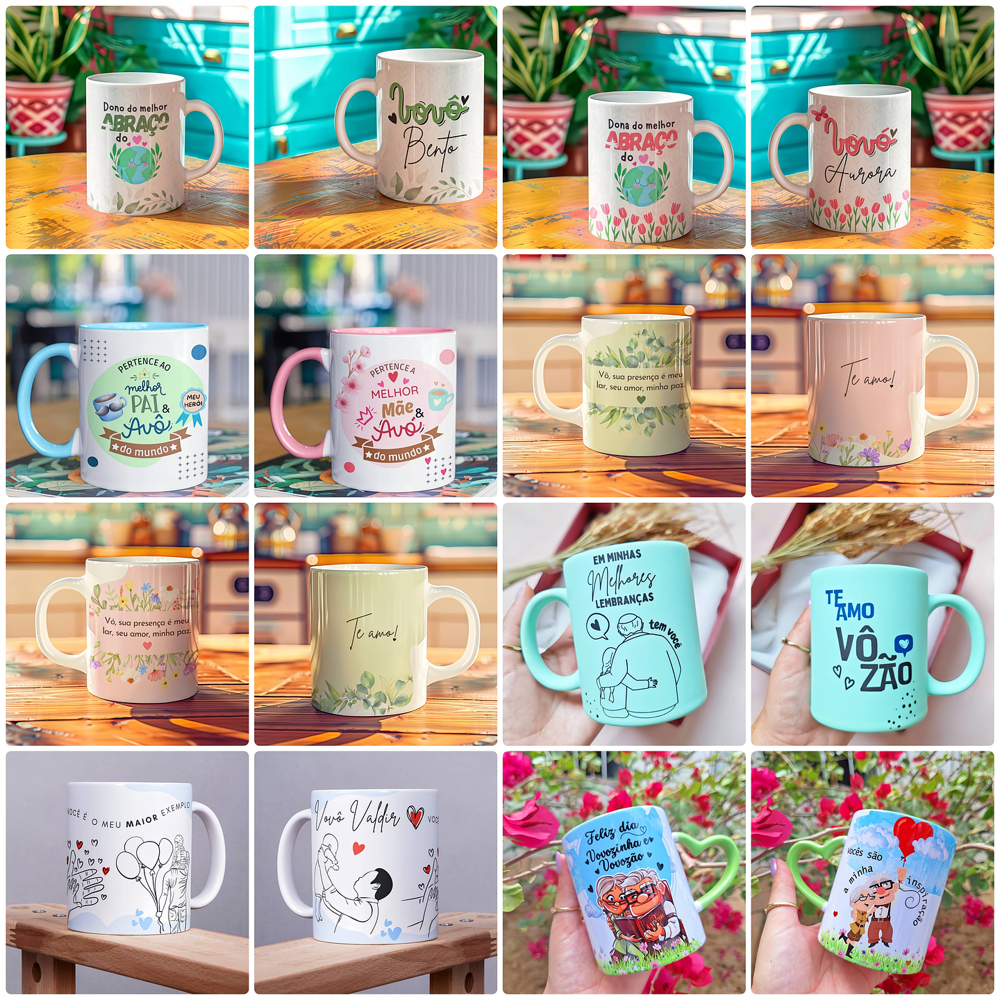 10 Artes para Caneca Dia dos Avós Arquivo em Png   2