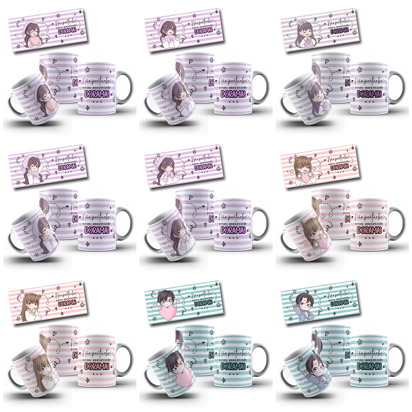 16 Artes para Caneca Doramas Arquivo em Jpg 2