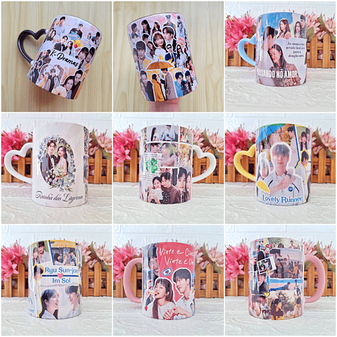 25 Artes para Caneca Colagens Dorama Arquivo em Jpg