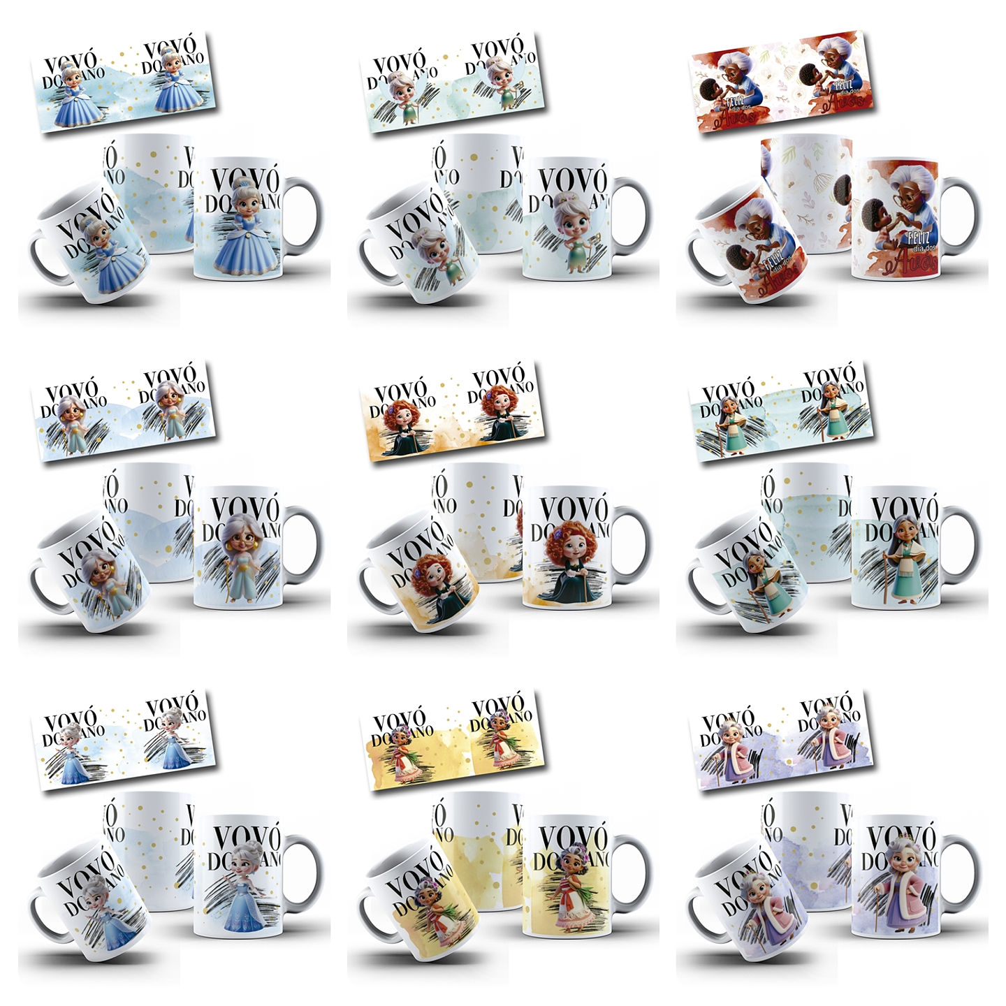 30 Artes para Caneca Dia dos Avós Arquivo Editável 3