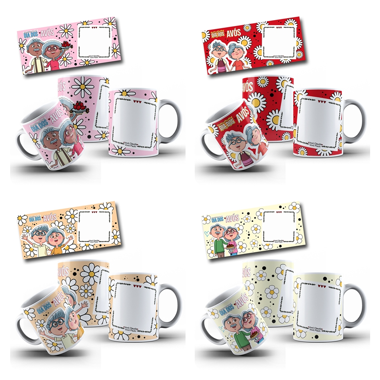 30 Artes para Caneca Dia dos Avós Arquivo Editável 4