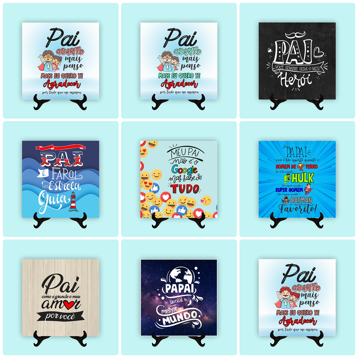 40 Artes para Azulejo Dia dos Pais Arquivo em Jpg 2