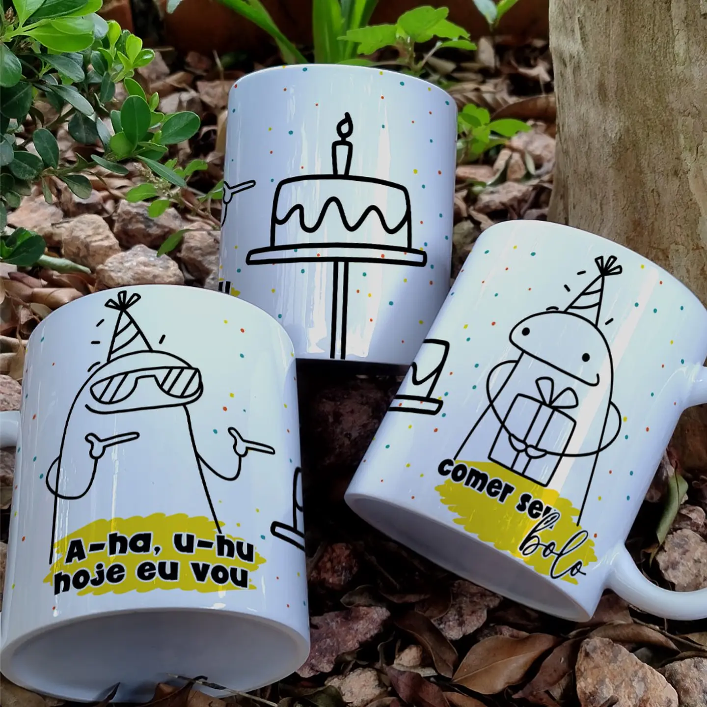 51 Artes para Caneca Flork Aniversário Arquivo Editável 3