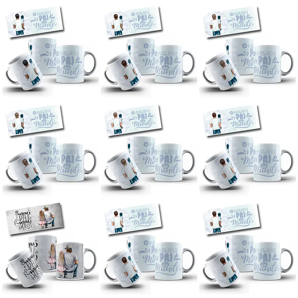 182 Artes para Caneca Dia dos Pais Arquivo em Jpg  2