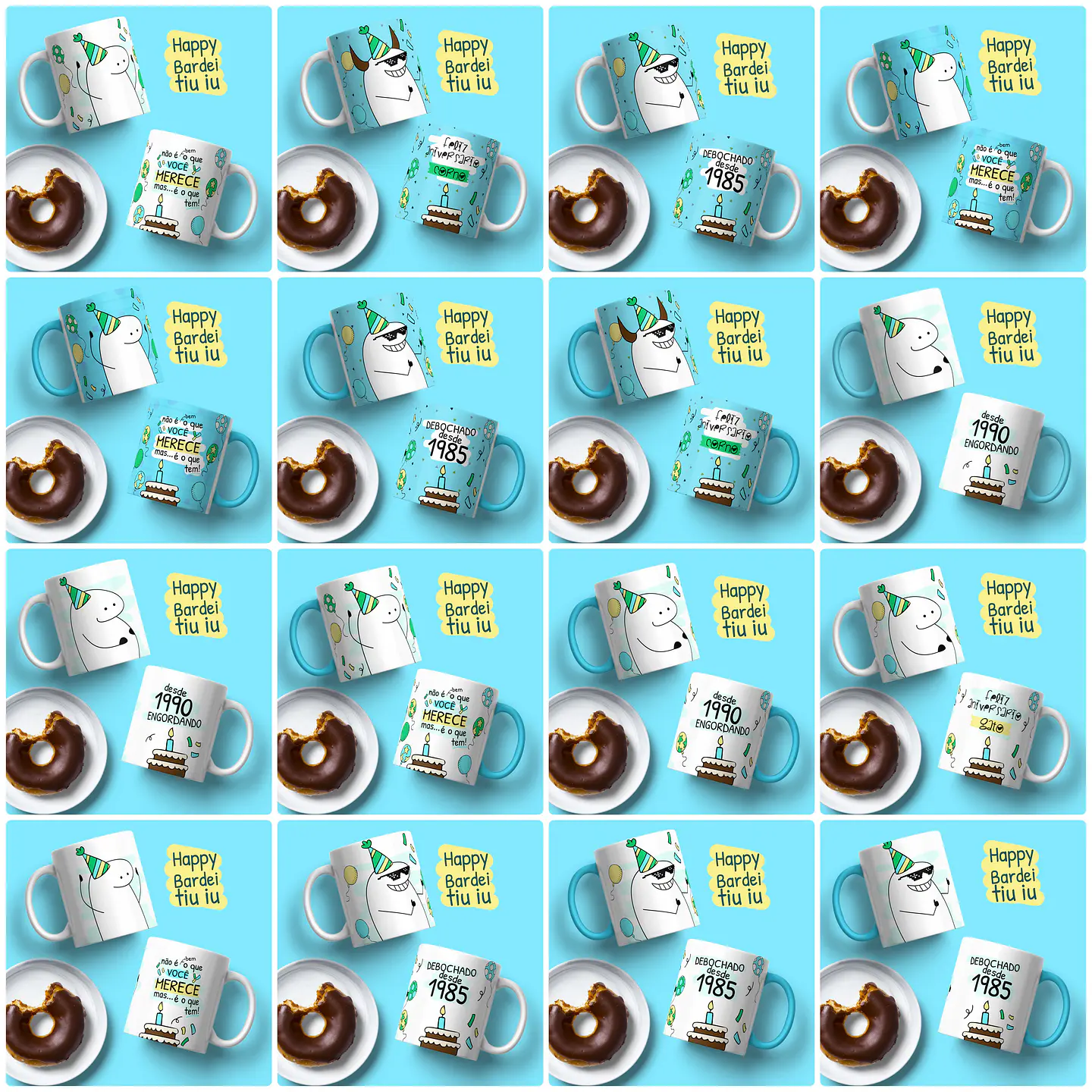 51 Artes para Caneca Flork Aniversário Arquivo Editável 5