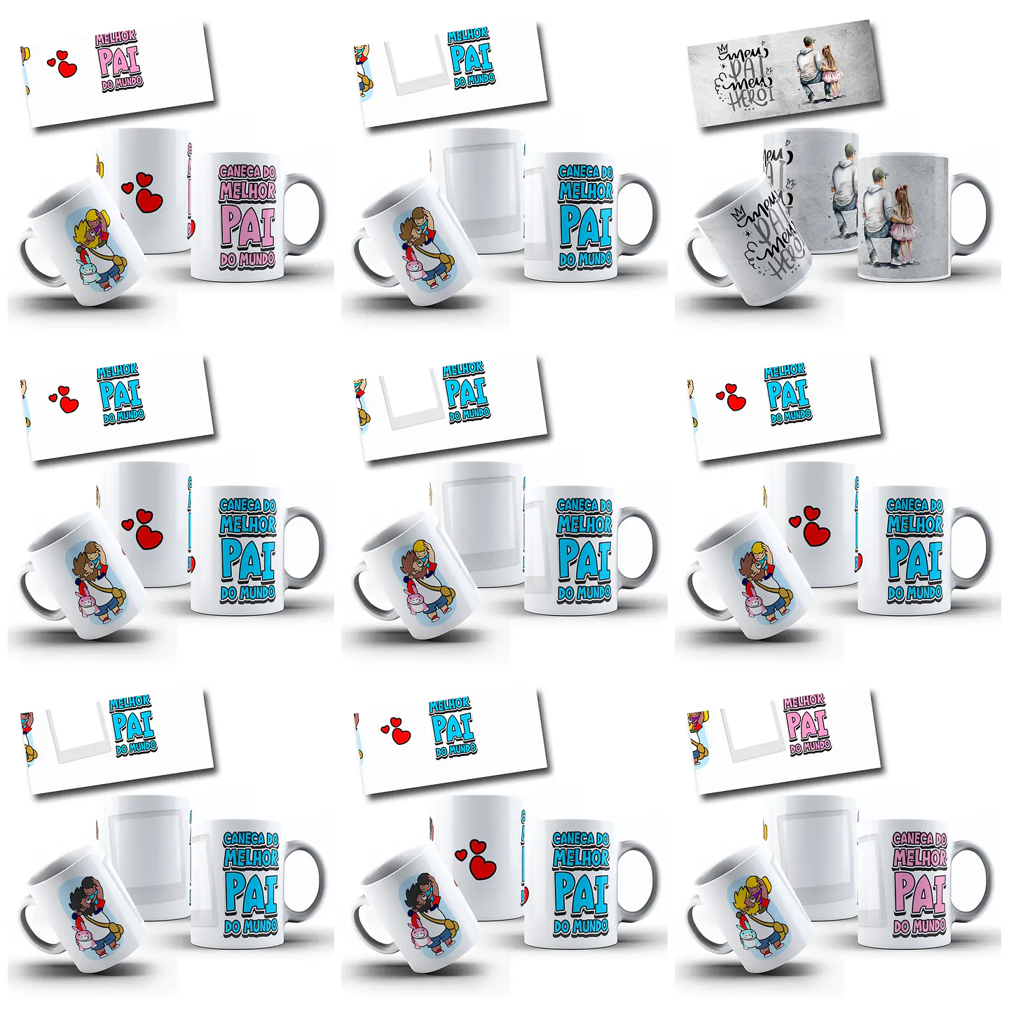 182 Artes para Caneca Dia dos Pais Arquivo em Jpg  7