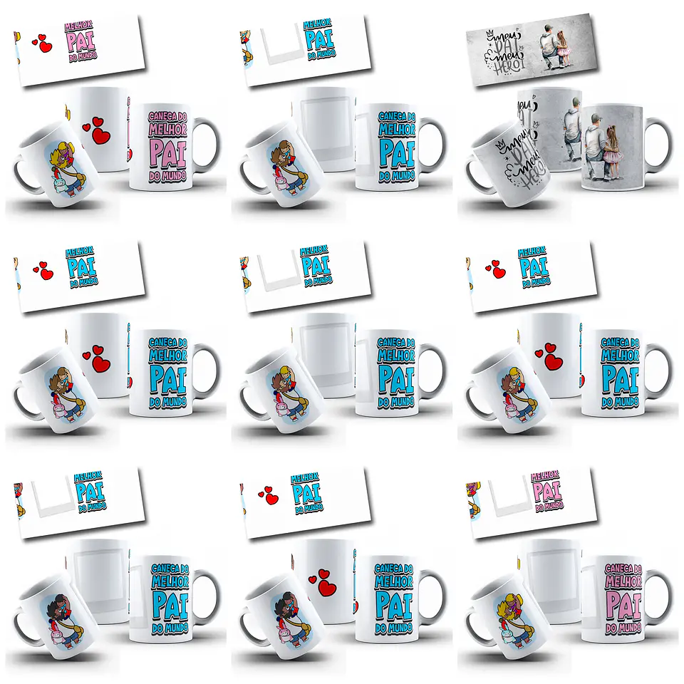 182 Artes para Caneca Dia dos Pais Arquivo em Jpg  7