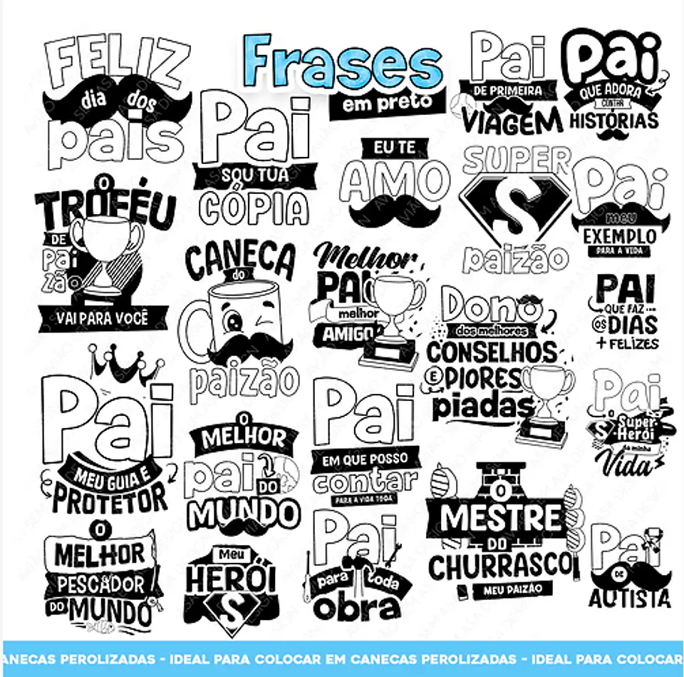 49 Artes para Caneca Dia dos Pais Arquivo em Jpg  9