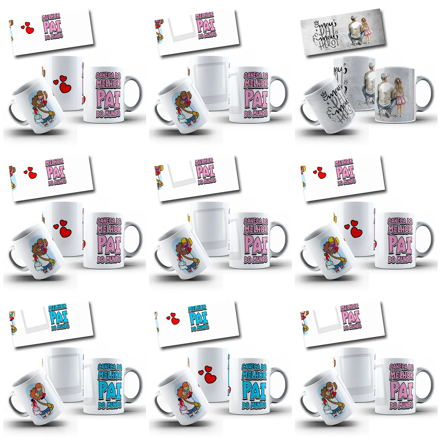 182 Artes para Caneca Dia dos Pais Arquivo em Jpg  9