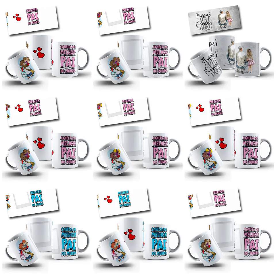 182 Artes para Caneca Dia dos Pais Arquivo em Jpg  9