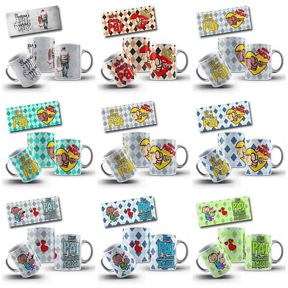 182 Artes para Caneca Dia dos Pais Arquivo em Jpg  10