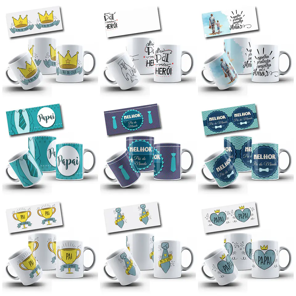 182 Artes para Caneca Dia dos Pais Arquivo em Jpg  12