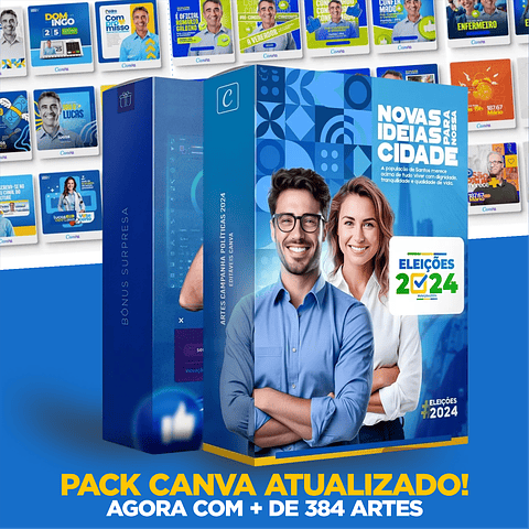 Pack Canva Arte Politica, Campanha Eleitoral, Eleições, Político Editáveis + Atualizações
