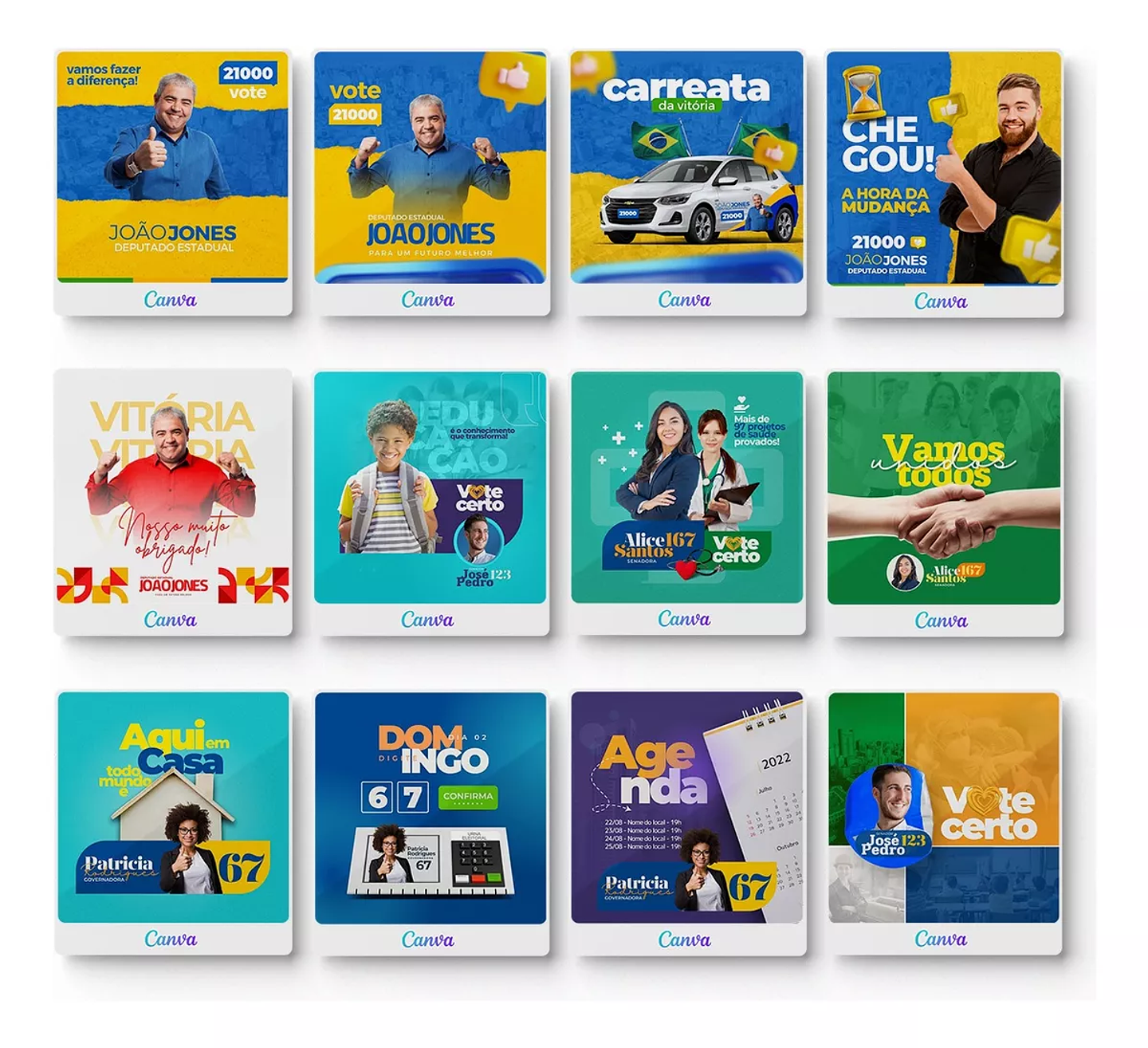 Pack Canva Arte Politica, Campanha Eleitoral, Eleições, Político Editáveis + Atualizações 4