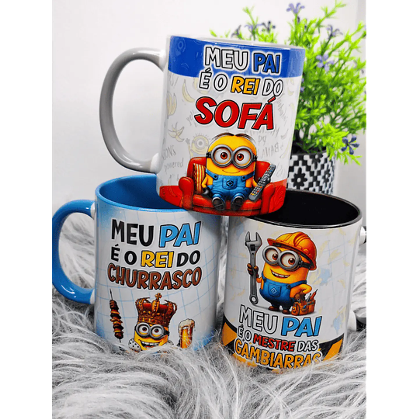 12 Artes para Caneca Minions Divertido Dia dos Pais Arquivo em Jpg  4