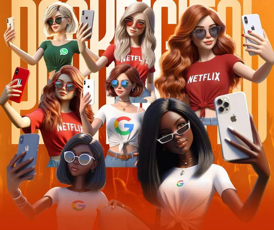 Kit Digital Blogueirinha 3D em Png  4