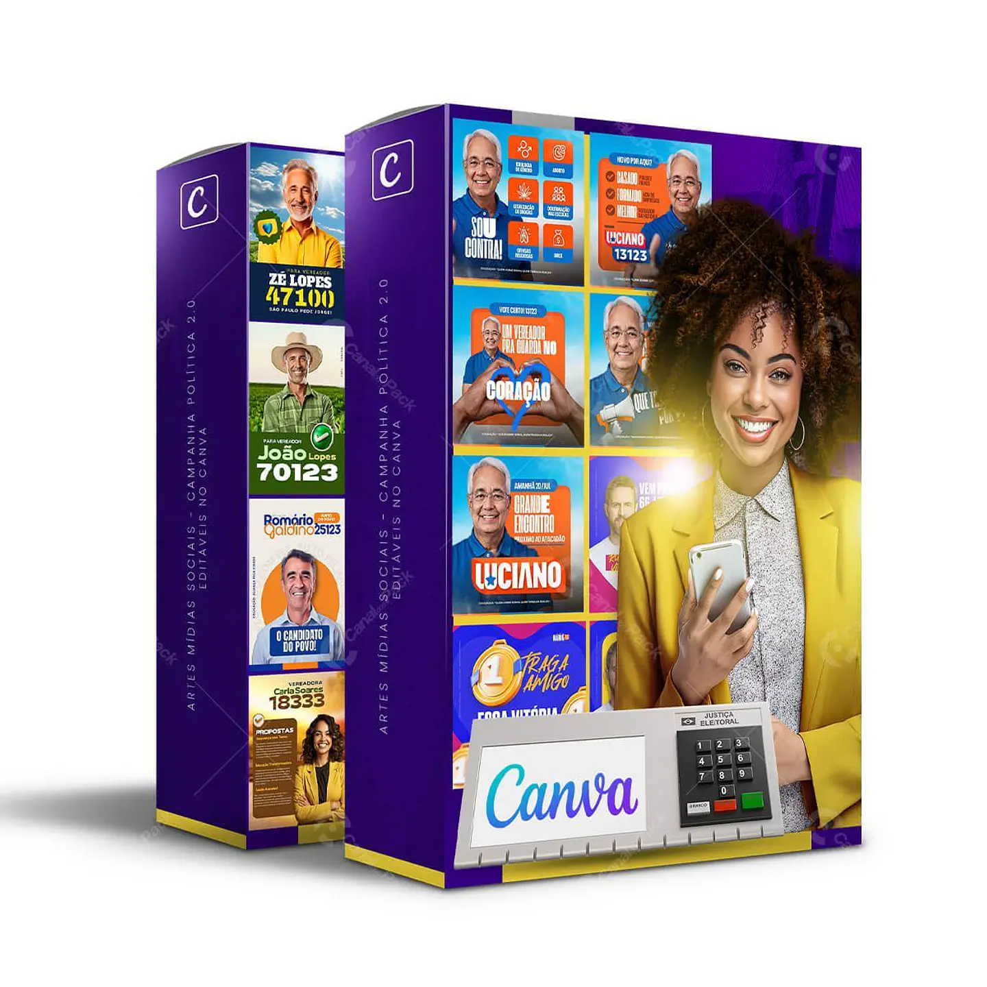 Pack Canva Arte Politica 2.0 Campanha Eleitoral, Eleições, Político Editáveis 1