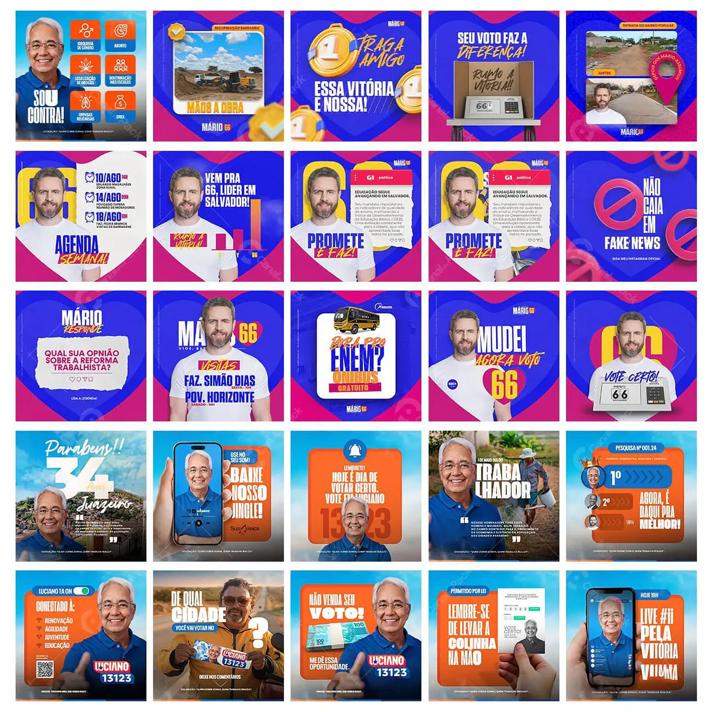 Pack Canva Arte Politica 2.0 Campanha Eleitoral, Eleições, Político Editáveis 6