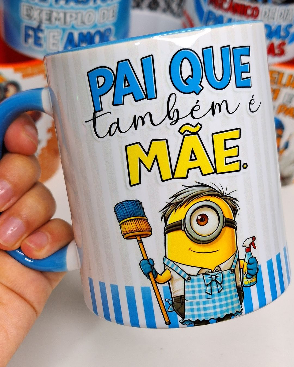 20 Artes para Caneca Minions Dia dos Pais Profissões Arquivo em Jpg  2