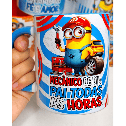 20 Artes para Caneca Minions Dia dos Pais Profissões Arquivo em Jpg 