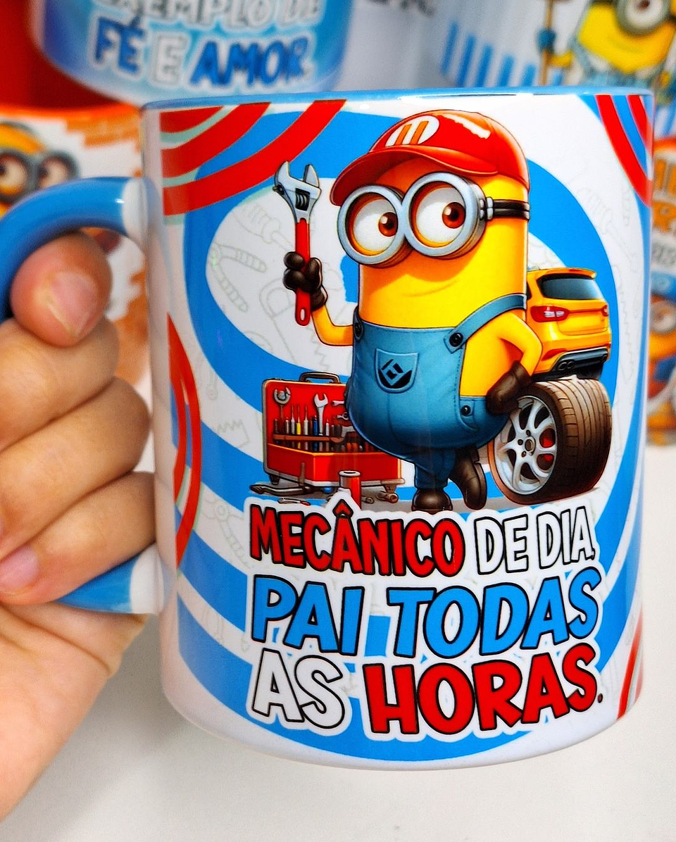 20 Artes para Caneca Minions Dia dos Pais Profissões Arquivo em Jpg  5