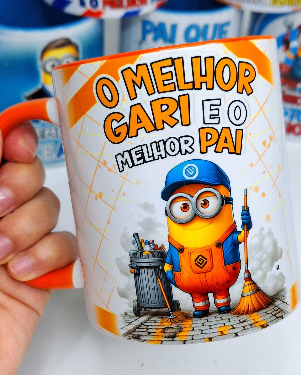 20 Artes para Caneca Minions Dia dos Pais Profissões Arquivo em Jpg  6