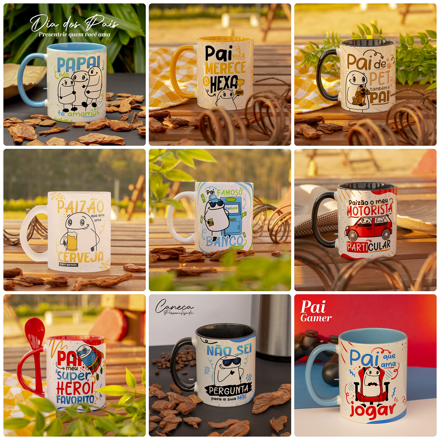 22 Artes para Caneca Flork Dia dos Pais Arquivo em Jpg  2