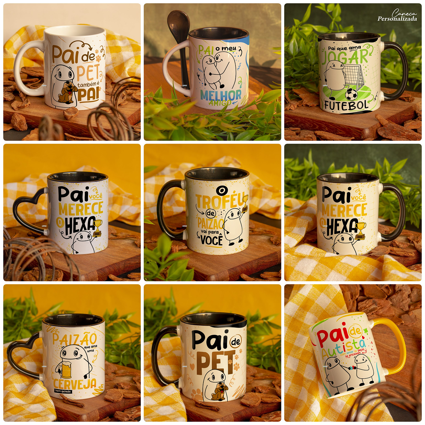 22 Artes para Caneca Flork Dia dos Pais Arquivo em Jpg  3