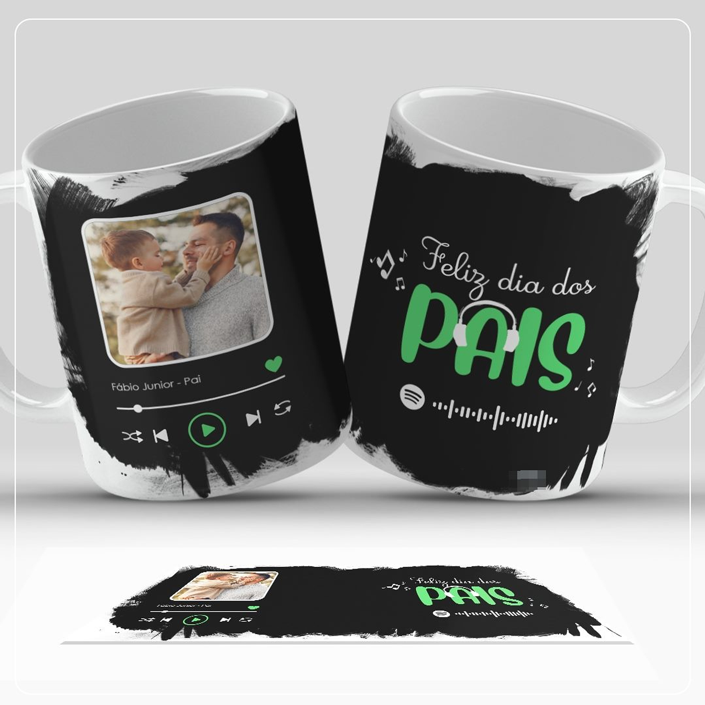 6 Artes para Caneca Dia dos Pais Spotify Musicas Arquivo em Jpg 4