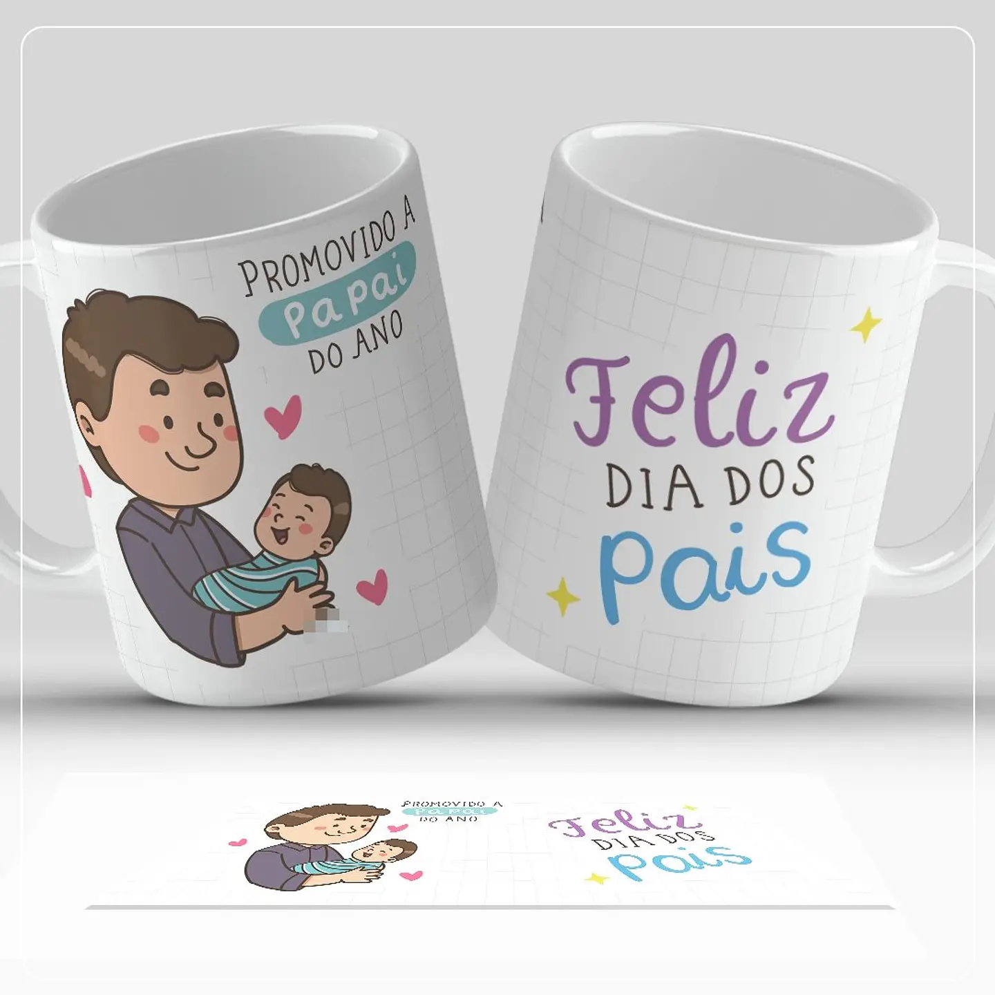 7 Artes para Caneca Dia dos Pais Arquivo em Jpg  3