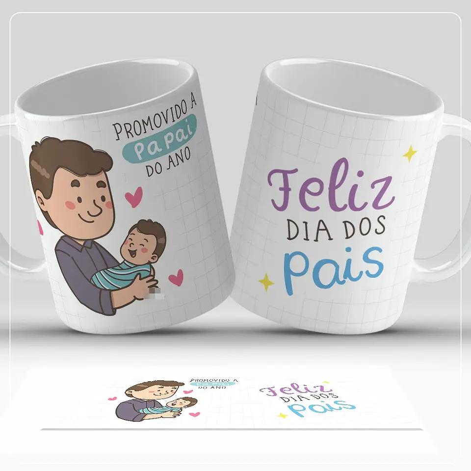 7 Artes para Caneca Dia dos Pais Arquivo em Jpg  3