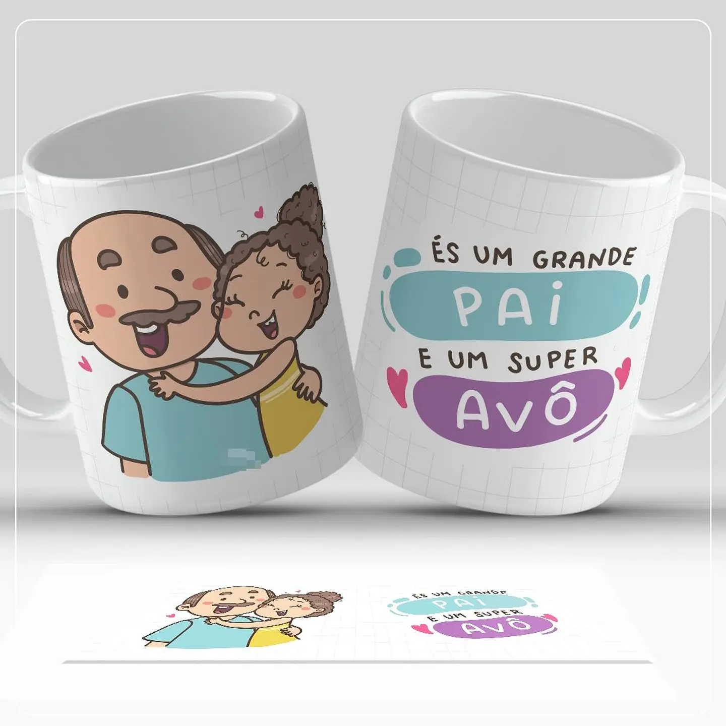 7 Artes para Caneca Dia dos Pais Arquivo em Jpg  4