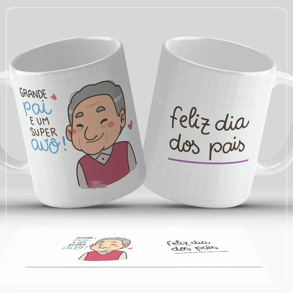 7 Artes para Caneca Dia dos Pais Arquivo em Jpg  5