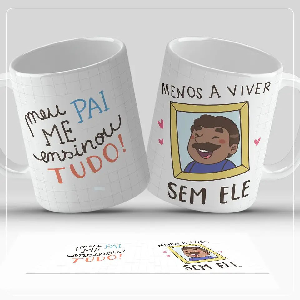 7 Artes para Caneca Dia dos Pais Arquivo em Jpg  6