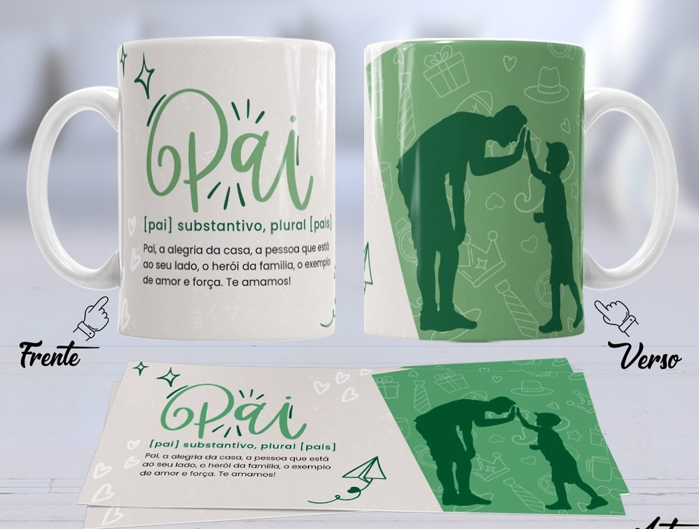10 Artes para Caneca Dia dos Pais Arquivo em Jpg 2