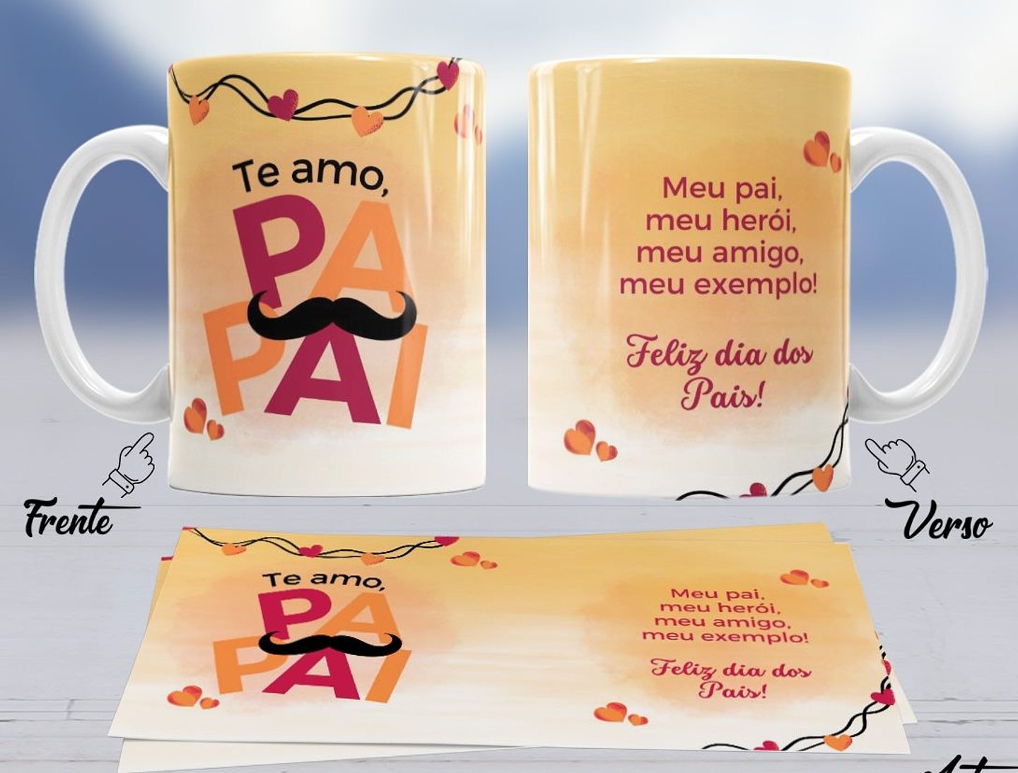 10 Artes para Caneca Dia dos Pais Arquivo em Jpg 5
