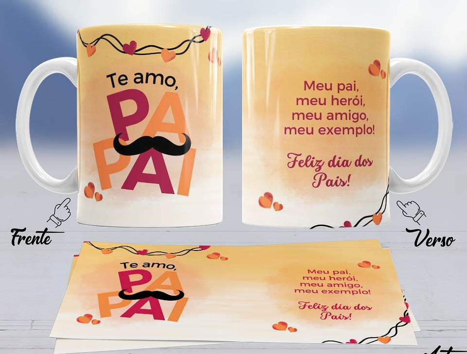 10 Artes para Caneca Dia dos Pais Arquivo em Jpg 5