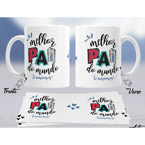 10 Artes para Caneca Dia dos Pais Arquivo em Jpg