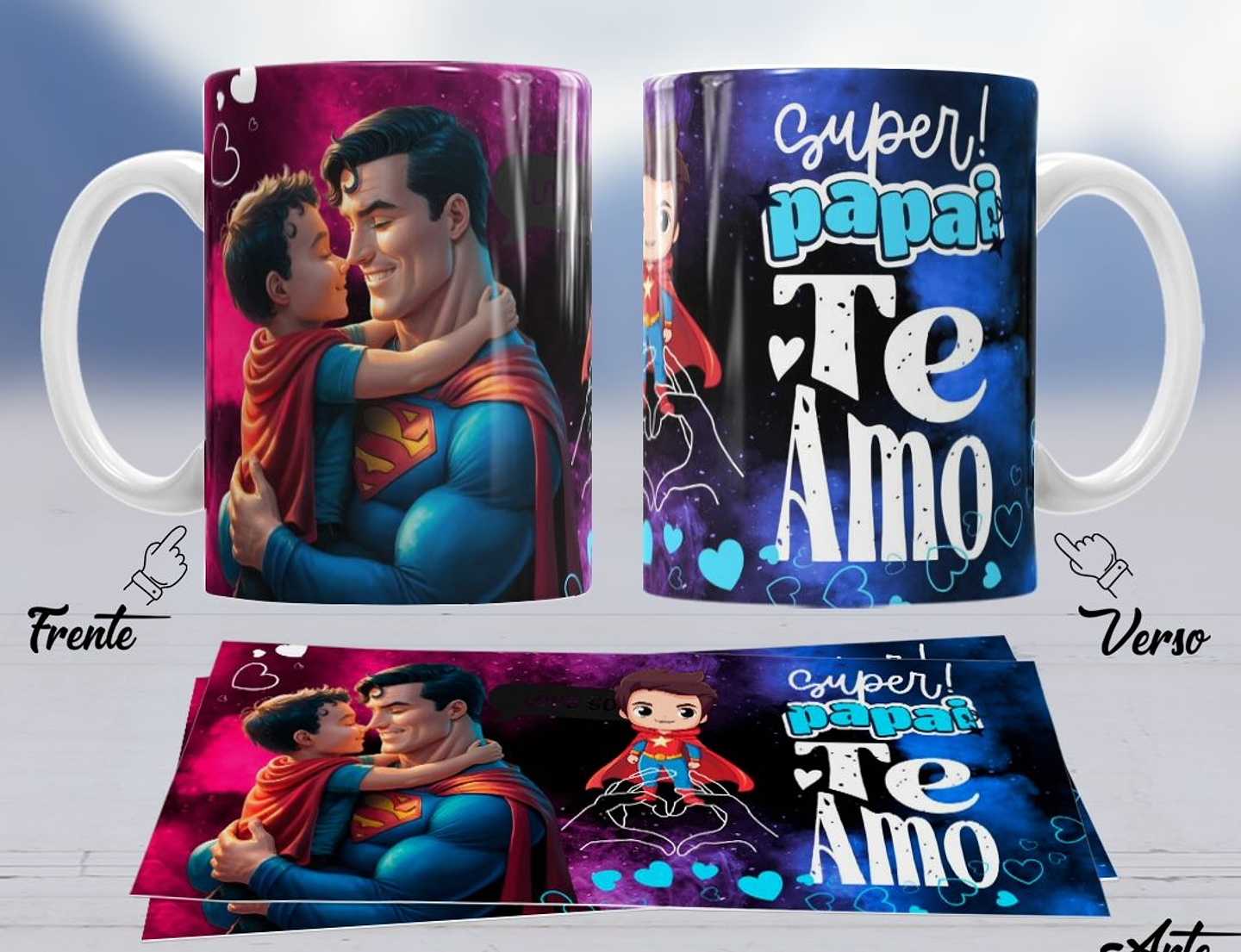 10 Artes para Caneca Dia dos Pais Arquivo em Jpg 9
