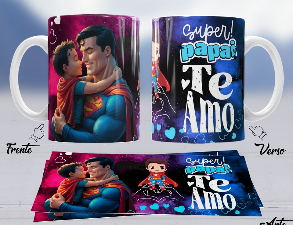 10 Artes para Caneca Dia dos Pais Arquivo em Jpg 9