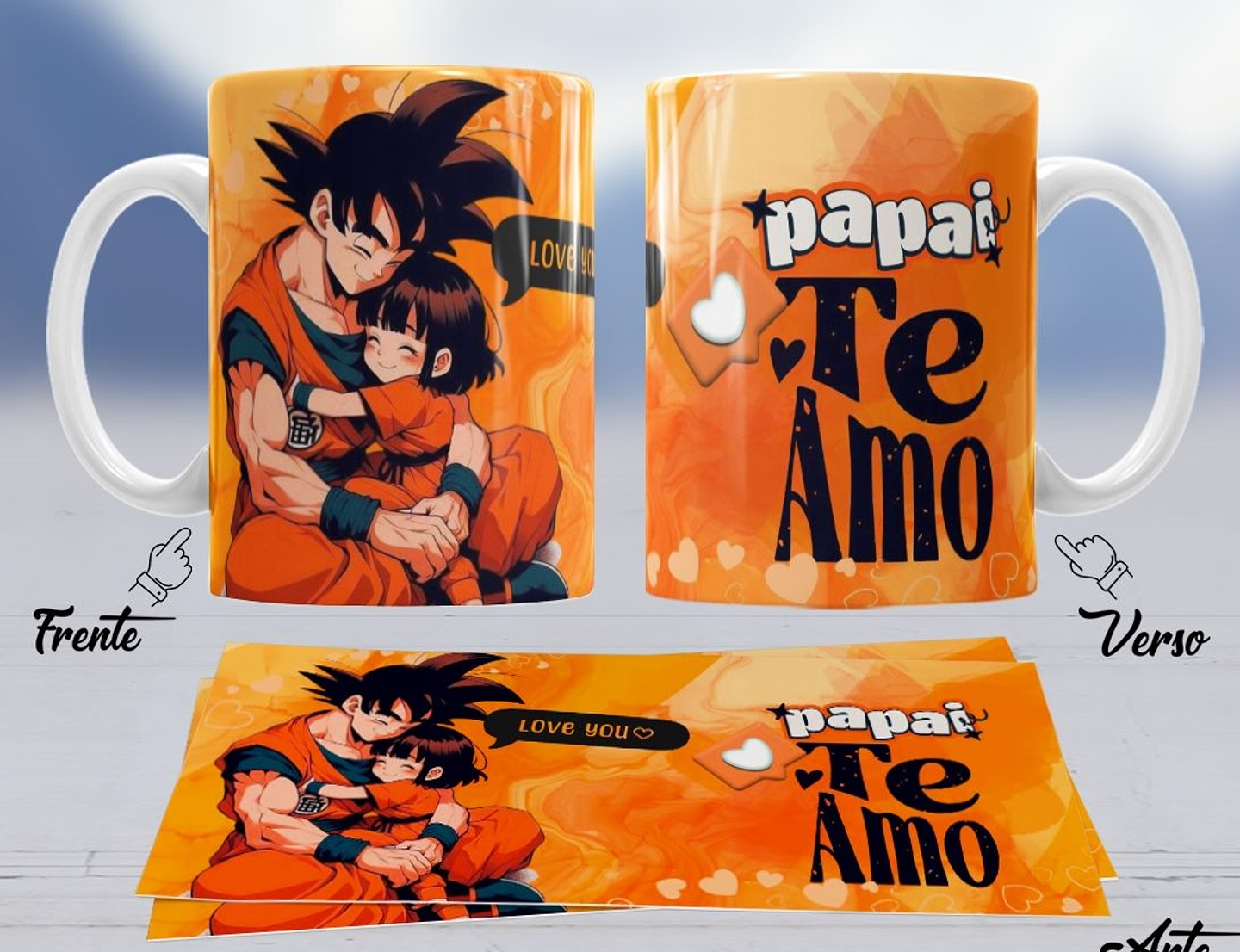 10 Artes para Caneca Dia dos Pais Arquivo em Jpg 10