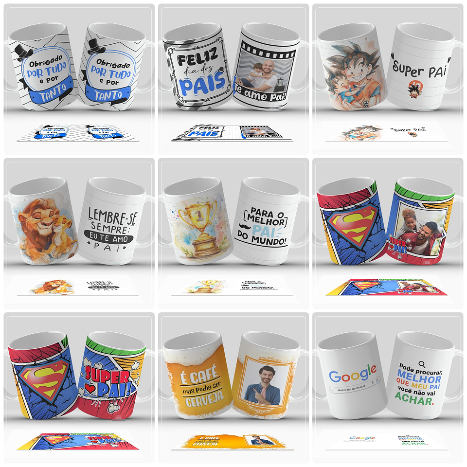 35 Artes para Caneca Dia dos Pais Arquivo em Jpg 2