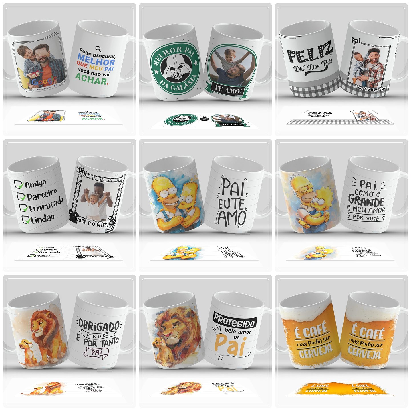 35 Artes para Caneca Dia dos Pais Arquivo em Jpg 4