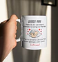 Arte Caneca Querido Papai neste dia dos pais estarei aninhado na barriga da mamãe Arquivo em Jpg - Thumbnail 1