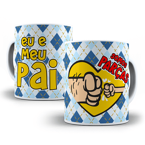 18 Artes para Caneca Dia dos Pais Cartoon Arquivo em Jpg 
